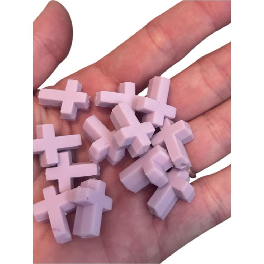 Light Purple Silicone Crosses | Lot of 100